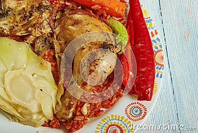 Senegalese Thiebou guinaa Stock Photo