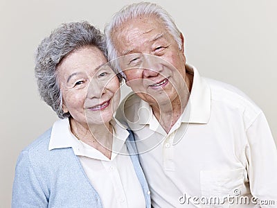 Senior asian couple Stock Photo