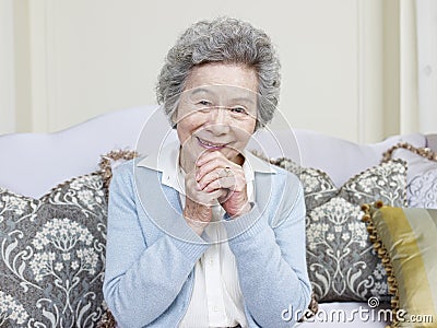 Senior asian woman Stock Photo