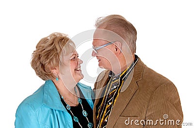 Senior couple looking at each other. Stock Photo