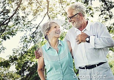 Senior Couple Relax Lifestyle Concept Stock Photo