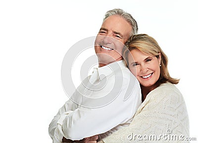 Senior couple smiling. Stock Photo