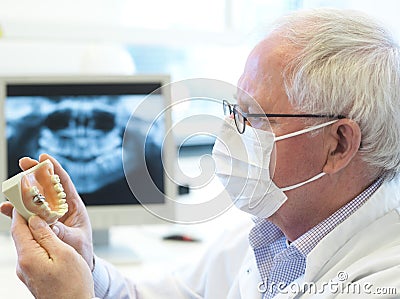 Senior Dentist Stock Photo