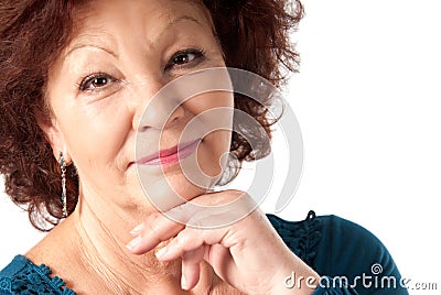 Senior female portrait Stock Photo