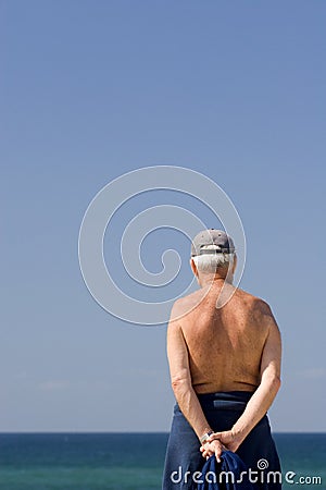 Senior grandfather pensioner Stock Photo