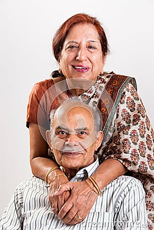 Senior Indian couple Stock Photo