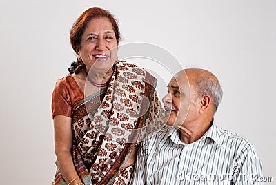 Senior Indian couple Stock Photo