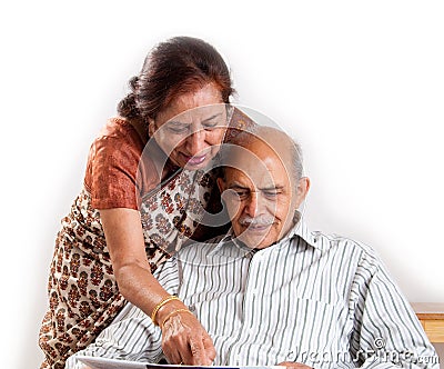 Senior Indian couple Stock Photo