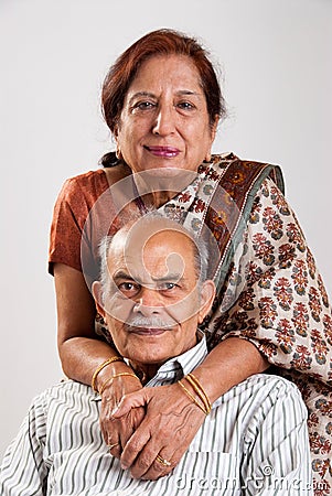 Senior Indian couple Stock Photo