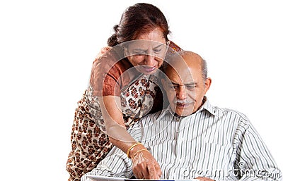 Senior Indian couple Stock Photo