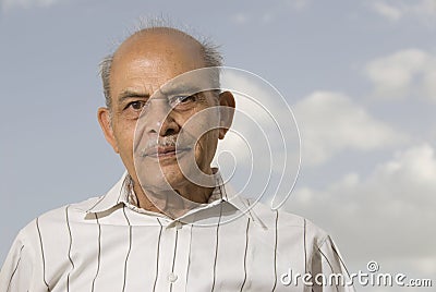 Senior Indian Man Stock Photo