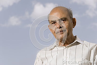 Senior Indian Man Stock Photo