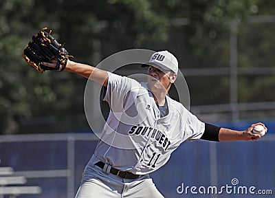 Senior league baseball world series windup Editorial Stock Photo