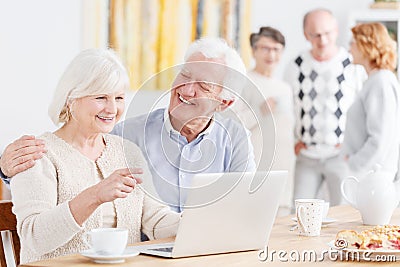 Senior life insurance concept Stock Photo