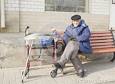 A senior man Editorial Stock Photo