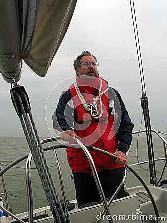 Senior sailor Stock Photo