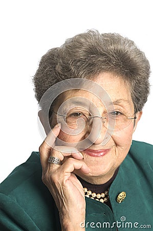 Senior woman executive Stock Photo