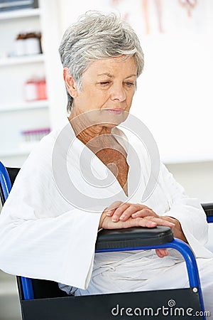Senior woman patient Stock Photo