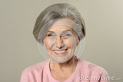 Senior woman portrait Stock Photo