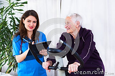 Senior woman still young at heart Stock Photo