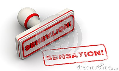 Sensation. The seal Cartoon Illustration