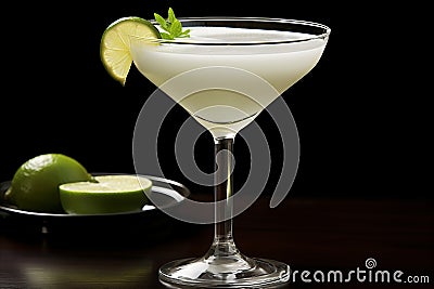 Sensational Daiquiri Cocktail with Abundant Empty Space for Captivating Advertisements Stock Photo