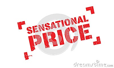 Sensational Price rubber stamp Vector Illustration