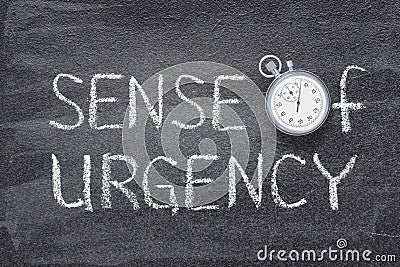 Sense of urgency watch Stock Photo