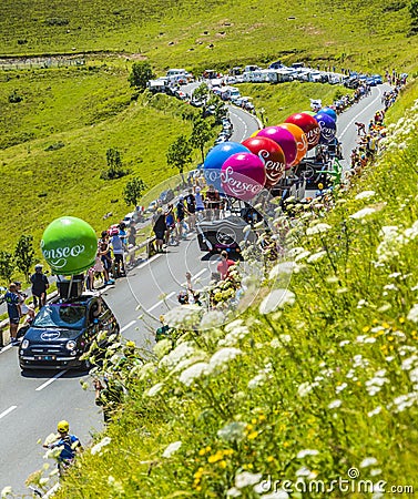 Senseo Caravan - Tour de France 2014 Editorial Stock Photo