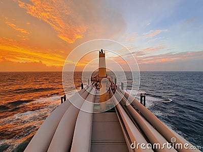 Senset at india ocean Stock Photo