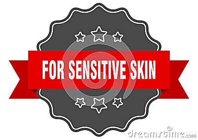 for sensitive skin label. for sensitive skin isolated seal. sticker. sign Vector Illustration