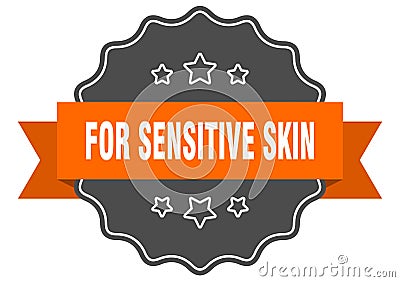 for sensitive skin label. for sensitive skin isolated seal. sticker. sign Vector Illustration