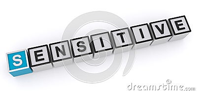 Sensitive word block Stock Photo