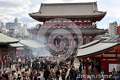 Sensoji Temple in Tokyo Editorial Stock Photo