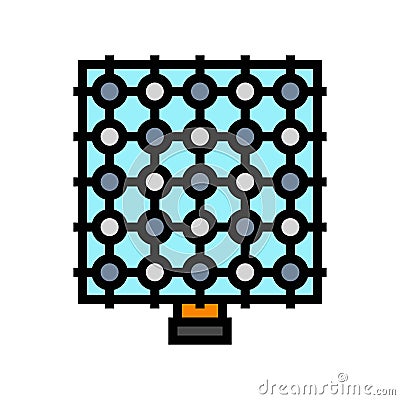 sensor array social robotics color icon vector illustration Vector Illustration