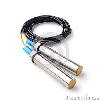 Sensors for ultrasonic flow meter Stock Photo