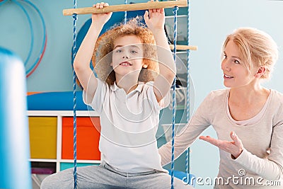 Sensory integration session Stock Photo