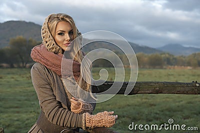 Sensual beautiful blonde woman Stock Photo