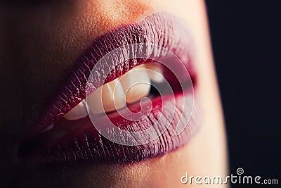 Sensual lips Stock Photo