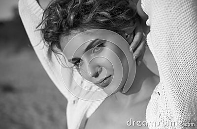 Sensual model is posing Stock Photo