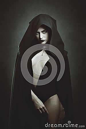 Sensual vampire queen Stock Photo