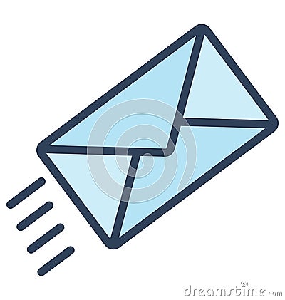 Sent, Email Isolated Vector Icon That can be very easily edit or modified. Sent, Email Isolated Vector Icon That can be very eas Vector Illustration