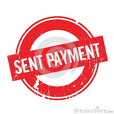 Sent Payment rubber stamp Vector Illustration