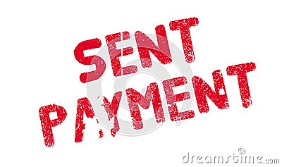 Sent Payment rubber stamp Vector Illustration