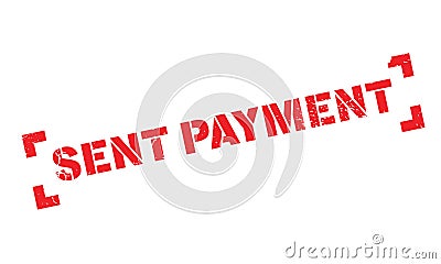 Sent Payment rubber stamp Vector Illustration