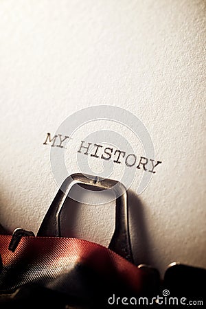My history concept Stock Photo