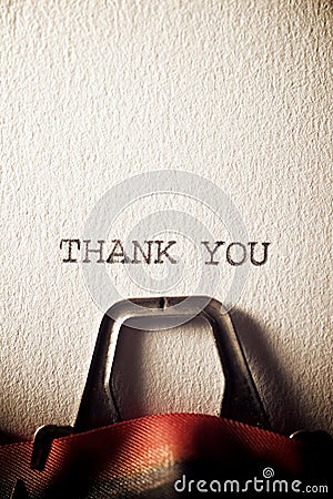 Thank you concept view Stock Photo