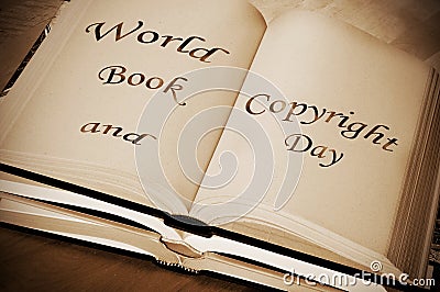 World book and copyright day Stock Photo