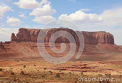 Sentinel Mesa in Monument Valley. Arizona Stock Photo