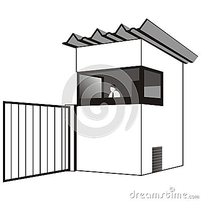 Sentry box Vector Illustration